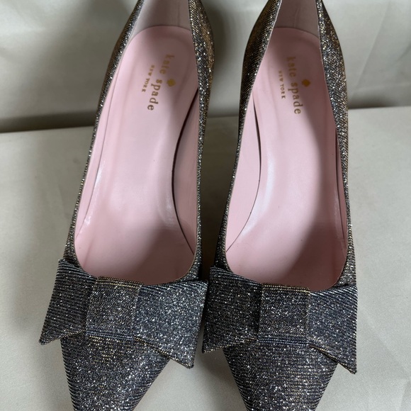 Kate Spade Shimmer Bow Heels - Picture 5 of 9